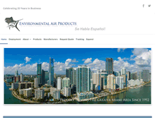 Tablet Screenshot of environmentalairproducts.com